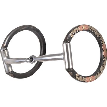Classic Equine Tool Box D Ring Snaffle with Smooth Single Joint Mouthpiece